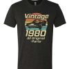 Vintage 1980 40th Birthday awesome T Shirt