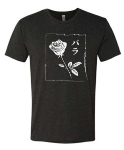 Black White Rose awesome graphic T Shirt