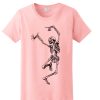 Funny Dancing Skeleton Skull awesome graphic T Shirt