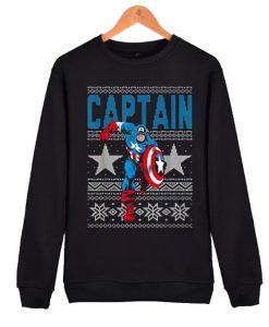 Captain America Stars Ugly Christmas awesome graphic Sweatshirt
