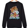 Cute Kitty Eat the Rich awesome graphic Sweatshirt