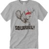 Funny Christmas Squirrel graphic T Shirt