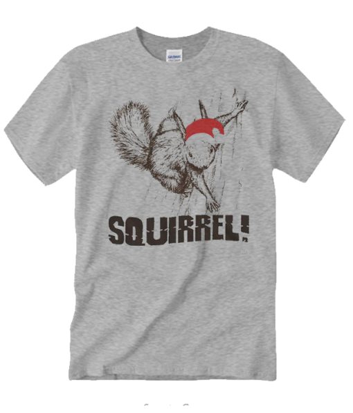 Funny Christmas Squirrel graphic T Shirt
