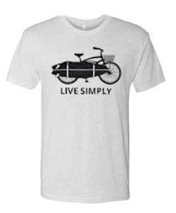 Live Simply, Beach Cruiser and Surf Board, Bike Apparel, Beach Life, Ocean awesome graphic T Shirt