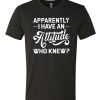 Apparently I Have An Attitude Who Knews graphic T Shirt