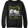 Book Tea graphic Sweatshirt