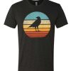 Crow Sunset graphic T Shirt