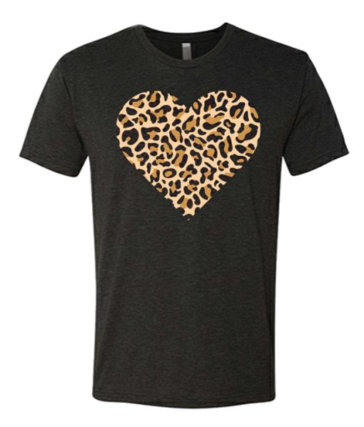 Leopard Heart awesome T Shirt