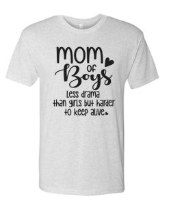 Mom of Boys graphic T Shirt