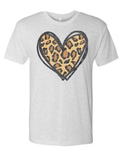 Leopard Heart Valentine awesome T Shirt
