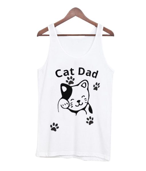 Cat Dad awesome Tank Top