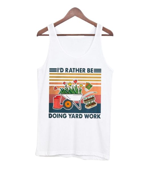 I'd Rather Be Yarn Work Vintage Tank Top