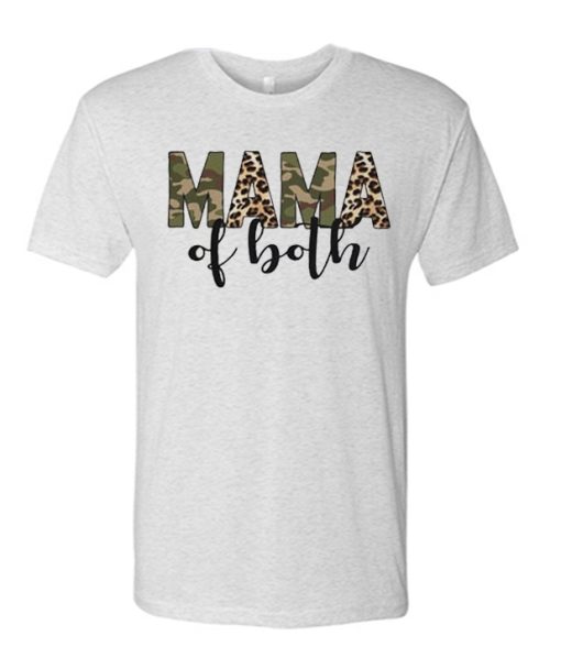 Mama Of Both - Leopard T Shirt