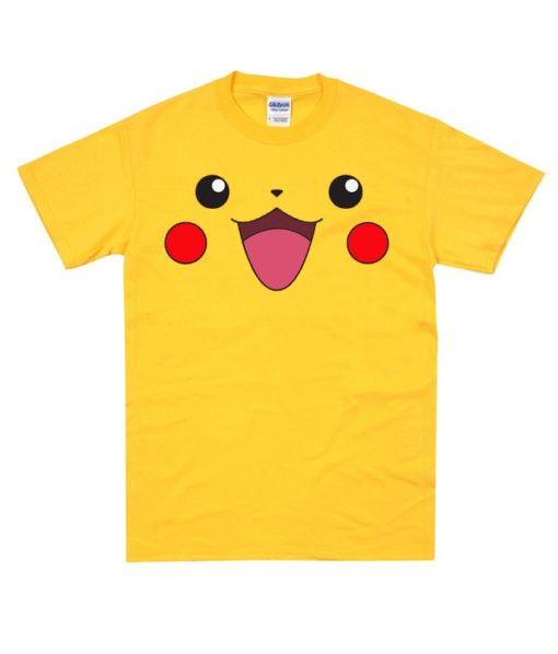 Pokemon Pikachuu Face T Shirt