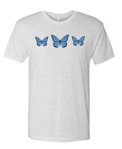 Blue Butterfly T Shirt