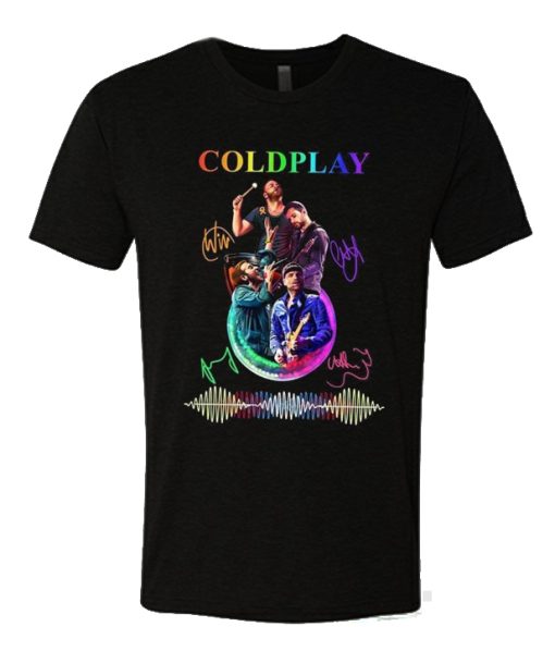 Coldplay Band Colors Signatures T Shirt