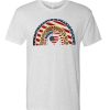 Leopard American Flag Rainbow T Shirt