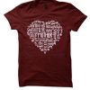Mother Heart in Sayings - Mother’s Day T Shirt