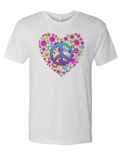 Peace Love Flower T Shirt