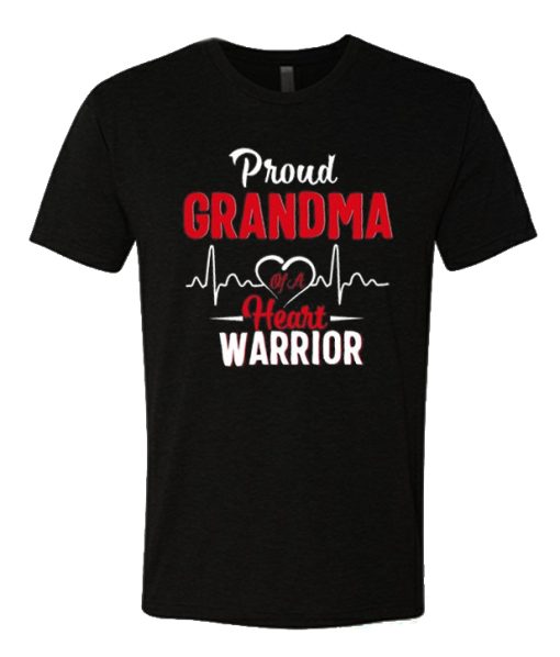Proud Grandma of a Heart Warrior T Shirt