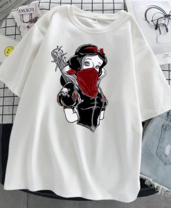 Black Snow White Princess Casual Short Sleeve T-shirt