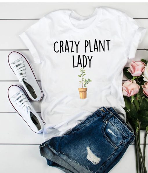 Crazy Plant Lady Graphic T Shirt