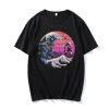 Great Wave Anime Monster War T-Shirt